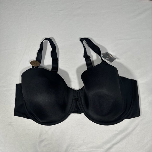 NWT $72 Wacoal [ 42DDD ] Superbly‎ Smooth Underwire Bra Black - Picture 3 of 10
